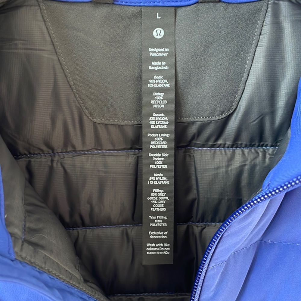 NWT Lululemon Down for It All Vest Psychic Size Large - Picture 4 of 11
